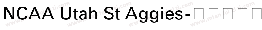 NCAA Utah St Aggies字体转换